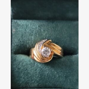 Vintage 18k Plated Ring